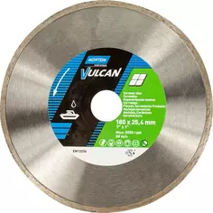 Диск алмазный по керамике Norton Vulcan Tile 70184625182 сплошной 180x25.4x1.7 мм Norton.