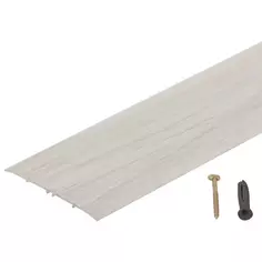 Порог одноуровневый (стык) Artens скрытый 100x900 мм цвет дуб белый