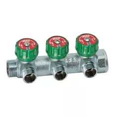 Коллектор Far FK 3822 3412TP на 3 выхода 3/4"x1/2" наружная резьба