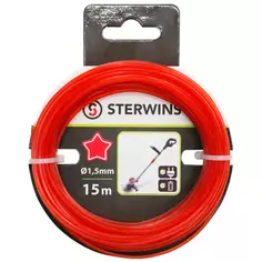 Леска для триммера Sterwins ø1.5 мм 15 м звезда