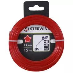 Леска для триммера Sterwins ø2 мм 15 м звезда