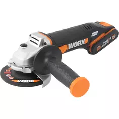 УШМ аккумуляторная Worx WX800, 20 В Li-ion 2x2 Ач, 115 мм