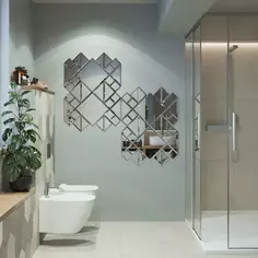 Зеркальная плитка Mirox 3G Sensea NNLM25 квадратная 15x15 см глянцевая цвет серебро 1 шт.