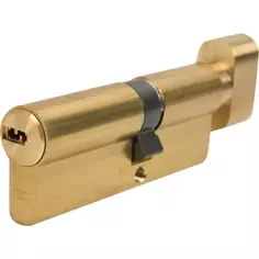 Цилиндр Abus KD6MM Z45/K35, 45x35 мм, ключ/вертушка, цвет золото