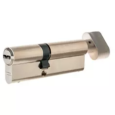 Цилиндр Abus D12 NIS 35x45 мм ключ/вертушка цвет никель