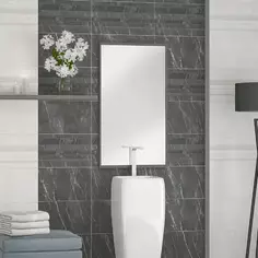 Плитка настенная Azori Hygge Grey Mix 31.5x63 см 1.59 м² бетон цвет серый полосы