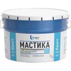 Мастика гидроизоляционная битумно-полимерная Брит Изоляция-Р 10 кг Brit*