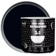 Грунт-эмаль по ржавчине 3 в 1 Dali Special гладкая цвет чёрный 2.2 кг RAL 9005