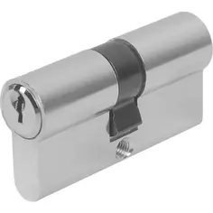 Цилиндр для замка AX100/60 30x30 мм ключ/ключ, цвет хром Ajax