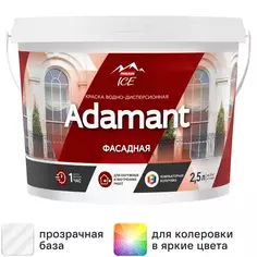 Краска фасадная Parade ice Adamant матовая прозрачная база C 2.5 л