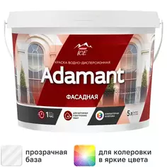 Краска фасадная Parade ice Adamant матовая прозрачная база C 5 л
