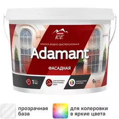 Краска фасадная Parade ice Adamant матовая прозрачная база C 9 л