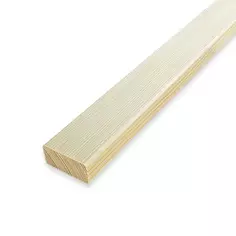 Декоративный брусок сращенный 19x40x1000 мм хвоя сорт Экстра прямой с фаской угла АРЕЛАН