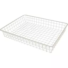 Корзина для стеллажной рамы Larvij 55.5x8.5x41 см сталь цвет бежевый