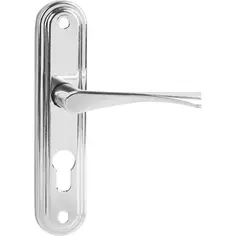 Замок врезной входной ЗВ7, цвет хром Zenit