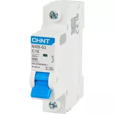 Автоматический выключатель CHINT NXB-63 1P C16 А 6 кА