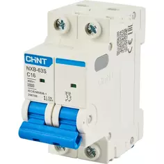 Автоматический выключатель CHINT NXB-63S 2P C16 А 4.5 кА
