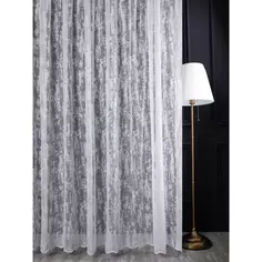 Тюль 1 м/п Жаккард сетка 290 см цвет белый Elit Home