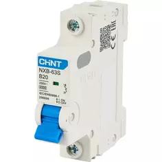 Автоматический выключатель CHINT NXB-63S 1P B20 А 4.5 кА