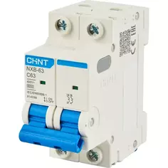Автоматический выключатель CHINT NXB-63S 2P C63 А 6 кА