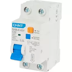 Дифференциальный автомат CHINT NXB-63S 1P N D32 A 30 мА 4.5 кА AC