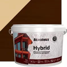 Антисептик Akvateks Hybrid гибридный лессирующий полуматовый палисандр 9 л Акватекс