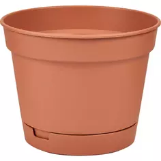 Горшок цветочный Idi Land Mint ø120 h9.4 см v0.7 л пластик терракотовый