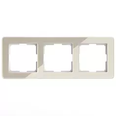 Рамка для розеток и выключателей Werkel W0032743 3 поста цвет айвори