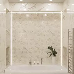 Плитка настенная Azori Forest Lucido Flow 31.5x63 см 1.59 м² глянцевая цвет бежевый мрамор