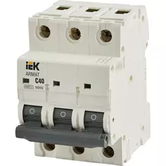Автоматический выключатель IEK Armat M06N 3P C40 А 6 кА