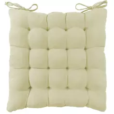 Подушка для стула Linen Way 38x6x38 см замша кремовый
