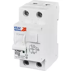 Дифференциальный автомат КЭАЗ Opti Din 2P C40 А 30 мА 4.5 кА АС D63-22C40-AC-У3