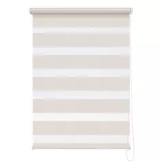 Штора рулонная день-ночь Liza 60x160 см бежевая Miamoza