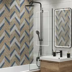 Декор настенный LB Ceramics Моррис 30x60.3 см глазурованный керамогранит матовый цвет шеврон