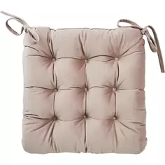 Подушка на сиденье Linen Way «Fossil 4» 40x36 см цвет серо-розовый