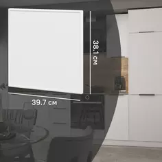 Фасад для кухонного ящика Инта 39.7x38.1 см Delinia ID МДФ цвет белый