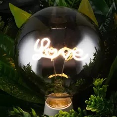 Лампочка декоративная Love G125 дымчатая 4 Вт E27 8523 Voltega