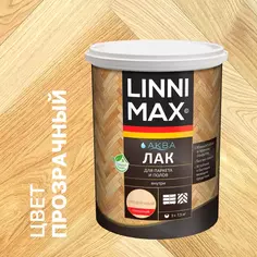 Лак для паркета и пола Linnimax глянцевый прозрачный 0.9 л