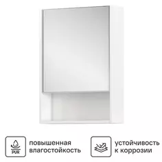 Шкаф зеркальный Vigo Milk 002 подвесной 50x70 см цвет белый