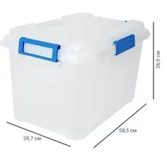 Контейнер Keter 59x37x40 см полипропилен цвет прозрачный