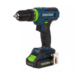Дрель-шуруповерт аккумуляторная ударная Rockfield RF2052K, 20 В Li-ion 2x2 Ач