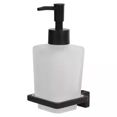 Дозатор для жидкого мыла Swensa Lucid SWR-5400-04-BLK, подвесной, цвет прозрачный/черный