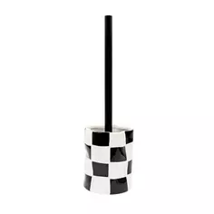 Ёршик для унитаза Bath Plus Chess W-CE2023A-TOH керамика цвет белые и черные квадратики
