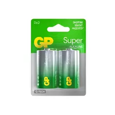 Батарейка GP 13A алкалиновая LR20 D 2 шт.