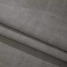 Ткань 1 м/п бархат 150 см цвет серый Столица текстиля