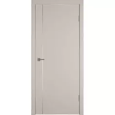 Дверь межкомнатная глухая с замком и петлями в комплекте Сити 1 70x200 см ПВХ цвет фон сфинкс VFD