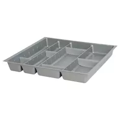 Лоток для столовых приборов Hettich Orga Tray 590IANL470KB600 46.2x7x50.7 см пластик цвет серый