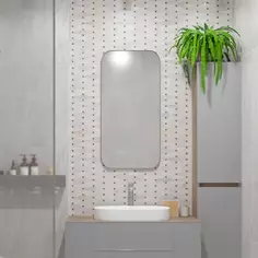 Декор настенный Azori Portu Lazio Perla 31.5x63 см матовый цвет серый