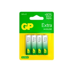 Батарейка GP Extra G-Tech алкалиновая LR6 AA 4 шт.