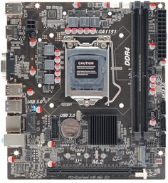 Материнская плата mATX Afox IH310C-MA6-V4 (LGA1151, H310C, 2*DDR4 (3000), 3*SATA 6G, M.2, PCIE, Glan, HDMI, D-Sub, 2*USB 3.0, 4*USB 2.0)